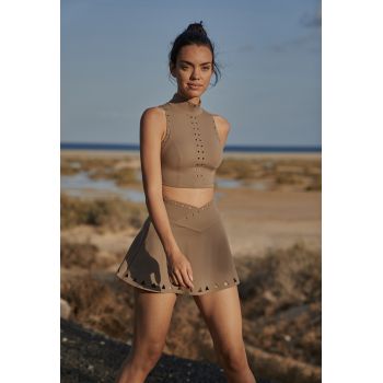 Фітнес комплет: спідничка+ топ з чашечками